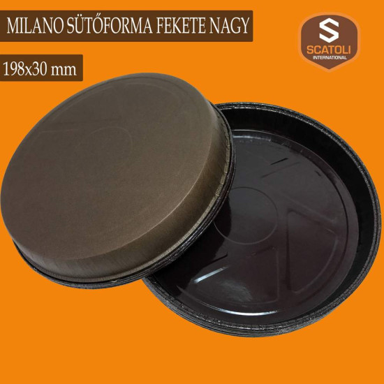 SST029-Milano sütőforma fekete nagy-deltabox-poloaruhaz