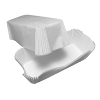 Fehér, tégla alakú sütőforma